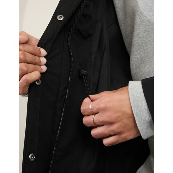 ATHLETA S RainOut Sutro Trench Jacket Small Black - Picture 2 of 7